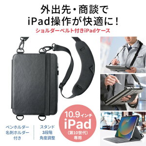 �T�����T�v���C�@���� iPad10.9�C���`�p�X�^���h�@�\�t���V�����_�[�x���g�P�[�X�@PDA-IPAD1912BK