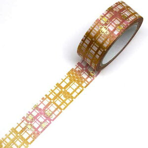 カミイソ Kimono美 和紙マスキングテープ マステ 花格子 15mm