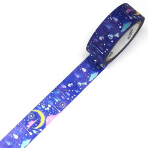 カミイソ 彩宴 SAIEN マスキングテープ マステ 月夜のしずく 15mm