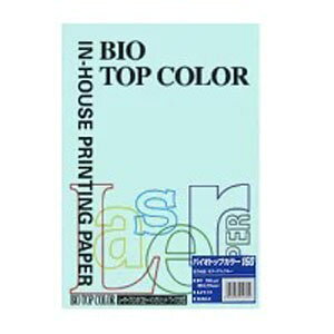伊東屋 バイオトップカラー A4判 50枚入 160g/m2(ミディアムブルー)