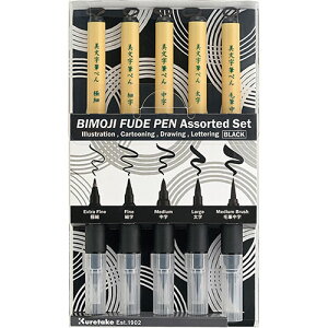 |@BIMOJI FUDE PEN Assorted set/ 5{Zbg