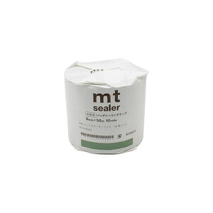 カモ井加工紙 mt sealer 和紙 マットスモーキーミント 10巻 バッグシーラーテープ