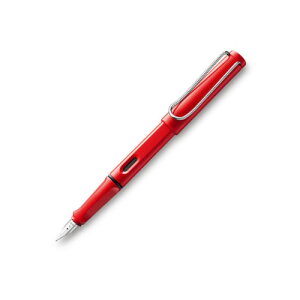 三菱鉛筆 LAMY(ラミー) サファリ 万年筆 レッド F(細字)(レッド)
