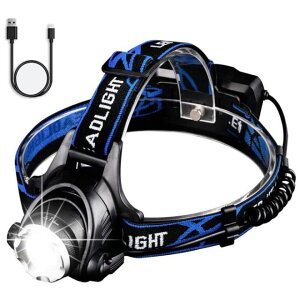 �w�b�h���C�g LED IP65�h���d�l �_��3���[�h�Y�[���� �����d�� CREE XM-L T6 �y�� �R���p�N�g �o�R �A�E�g�h�A ��ނ� �h�Зp �w�b�h�����v �Ï��� �y�ʌ^ �Ɨp���C�g 18650�d�r USB�[�d ���P�x �h�H 