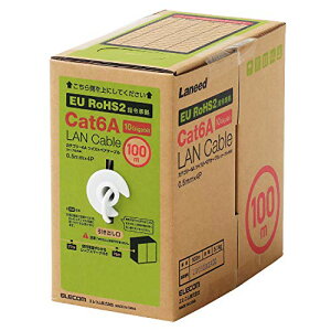 GR LANP[u CAT6A CAT6AΉ  RlN^ RoHSwߏ P bNX 100m zCg LD-GPAL