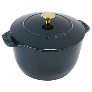 staub ストウブ 「 ラ ココット de GOHAN ラメール L 20cm 真鍮ノブ仕様 」 ご飯鍋 炊飯 3合 鋳物 ホーロー鍋 炊飯器