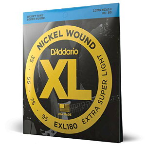D'Addario ダダリオ ベース弦 ニッケル Long Scale .035-.095 EXL180 【国内正規品】