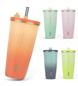 �ySNS�Řb��zTYESO �^���u���[ �X�g���[�t�� 600ml �X�e�����X �W�t�� �^��f�M �ۉ� �ۗ� �A�E�g�h�A �����^�ѕ֗� ������ �R