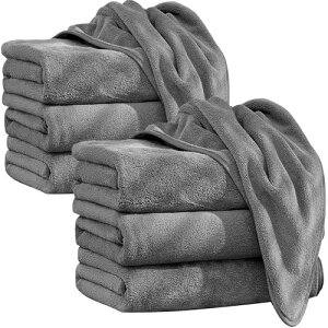 バスタオル 大判 ふわふわ 柔らかい 抗菌防臭 【SANRUIHE 】 ナノファイバー 高速吸水 速乾 耐久 ホテル仕様 サロン ジム サウナ