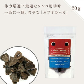 犬 おやつ 無添加 国産 ドットわんカツオ へそチップス 20g かつお ドッグフード カツオ 犬用おやつ 全年齢 全犬種対応 ドットわん