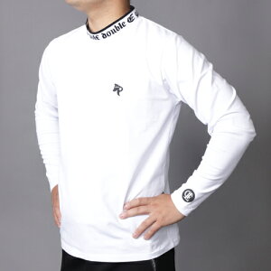 ダブルイーゴルフ double E golf モックネックシャツ 長袖 ドーベルマンロゴ メンズ ゴルフシャツ 軽量で快適なプレーをサポートするゴルフウェア