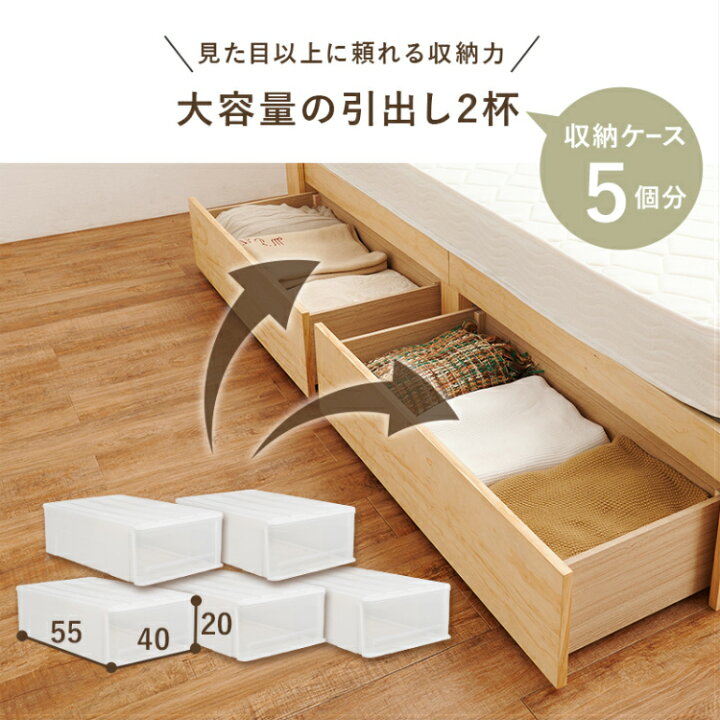 楽天市場】【レビュー特典付き】【耐荷重200kg】セミダブルベッド 