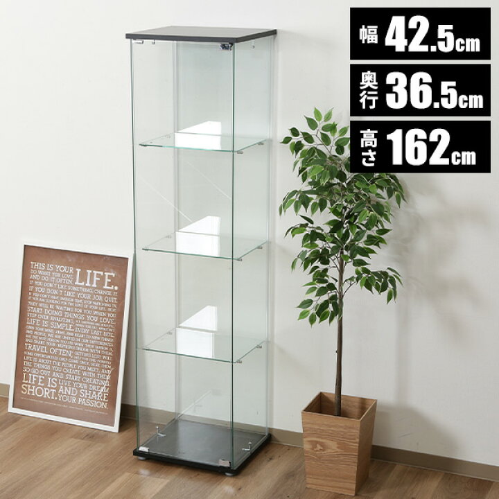 ラスト1本‼️美品⭐︎ガラス棚（コレクション棚）