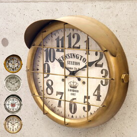 時計 壁掛け 壁掛け時計 掛け時計 柱時計 おしゃれ アンティーク雑貨 ヴィンテージ レトロ アンティーク 雑貨 洋風 アナログ 店舗用 丸 円形 ラウンド