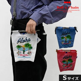 【送料無料】 【即納】 Ball＆Chain ボールアンドチェーン 正規品 ALOHA Sサイズ アロハ バッグ ショッピングバッグ エコバッグ トートバッグ ショルダー 刺繍 ギフト 301230 san hideaki mihara