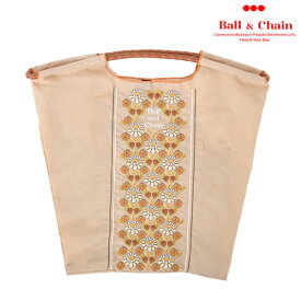 【送料無料】【即納】 Ball＆Chain ボールアンドチェーン 正規品 FLOWER LINE Mサイズ バッグ エコバッグ トートバッグ 刺繍 ギフト hideaki mihara 301046