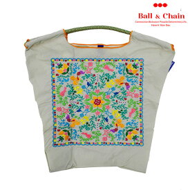 【送料無料】【即納】 Ball＆Chain ボールアンドチェーン 正規品 Floral Bandana Mサイズ バッグ エコバッグ トートバッグ 刺繍 ギフト hideaki mihara 301051