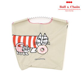 【毎日出荷中】コレクター必見！【送料無料】【即納】 Ball＆Chain ボールアンドチェーン 正規品 L.Dounuts マイキー Mサイズ / L.LION(ライオン) Mサイズ LISA LARSON リサ・ラーソン バッグ エコバッグ トートバッグ 刺繍 ギフト A4 357000 357003 357004