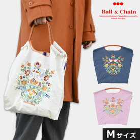 【送料無料】【即納】 Ball＆Chain ボールアンドチェーン 正規品 PIGEON(ハト) Mサイズ バッグ エコバッグ トートバッグ 刺繍 ギフト A4 301072