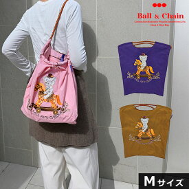 【送料無料】【即納】 Ball＆Chain ボールアンドチェーン 正規品 ROCKING HORSE Mサイズ バッグ ホース 木馬 ベア くま エコバッグ トートバッグ 刺繍 ギフト A4 301076