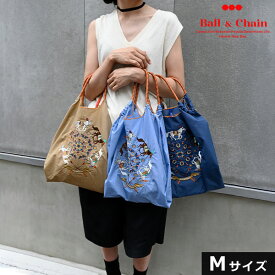 【エントリーでポイント上乗セ】【送料無料】【即納】 Ball＆Chain ボールアンドチェーン 正規品 HORSE RUN BLUE Mサイズ バッグ リース 馬 ホース エコバッグ トートバッグ 刺繍 ギフト A4 301085 ☆☆