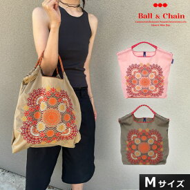 【毎日出荷中】【送料無料】【即納】 Ball＆Chain ボールアンドチェーン 正規品 FLOWER LACE Mサイズ バッグ リース 花 フラワー エコバッグ トートバッグ 刺繍 ギフト A4 301086