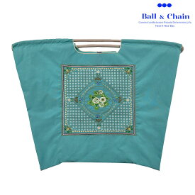 【送料無料】【即納】 Ball＆Chain ボールアンドチェーン 正規品 WHITE CLOVER Lサイズ バッグ フラワー 花柄 エコバッグ トートバッグ 刺繍 ギフト A4 301175