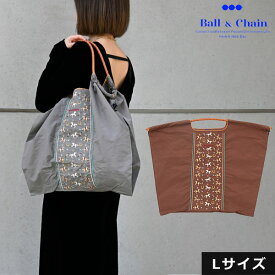 【送料無料】【即納】 Ball＆Chain ボールアンドチェーン 正規品 HORSE LINE　Lサイズ バッグ クロスステッチ エコバッグ トートバッグ 刺繍 ギフト A4 301177