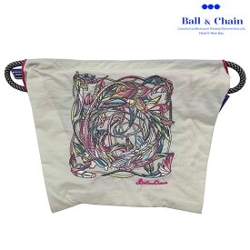 【毎日出荷中】【正規品】Ball＆Chain ボールアンドチェーン ポーチ Lサイズ ファスナー付きポーチ FIRST STAR | 送料無料 301400 撥水 刺繍 コスメポーチ メイクポーチ ガジェットケース バッグインバッグ 大きめ 小物入れ おしゃれ ギフト プレゼント ラッピング対応