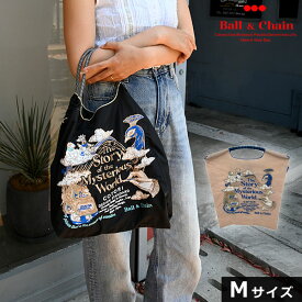 【毎日出荷中】【送料無料】【即納】 ボールアンドチェーン Ball＆Chain 正規品 C. Peacock　Mサイズ ショッピング エコバッグ トートバッグ ショルダー 羊 コラボ 刺繍 ギフト 321011