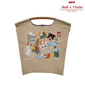 【毎日出荷中】【送料無料】【即納】 Ball＆Chain ボールアンドチェーン 正規品 S.HOPE Mサイズ SHOGO SEKINE コラボ バッグ エコバッグ トートバッグ 刺繍 ギフト A4 323003