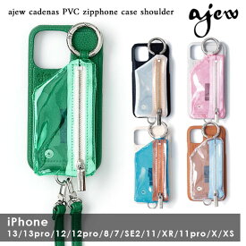 【即納】 エジュー ajew ajew cadenas PVC vertical zipphone case shoulder アイフォンケース カバー ac2021004 ギフト 父の日