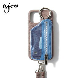 【新色追加！】【iPhone対応】 エジュー ajew cadenas PVC zipphone case shoulder スマホケース iPhoneケース ストラップ ショルダー 紐 aj02-046 ギフト 父の日