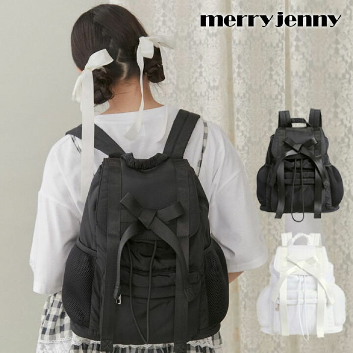 新品同様＊ merry jenny リボンまみれバックパック リュック ブラック  