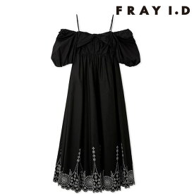 【毎日出荷中】【SALE50%OFF】【即納】 フレイアイディー FRAY I.D ワンピース 26春夏 3wayパフスリーブエンブロイダリーワンピース 半袖 マキシ丈 フレア fwfo262024 ☆☆