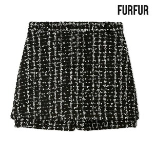 【新作10%OFF】【即納】 ファーファー FURFUR ボトムス 25秋冬 ツイードスカショーパン スカート パンツ ミニ丈 rwft254075 rwfp254051