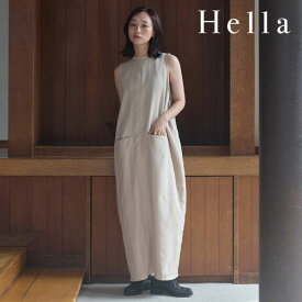 ヘラ Hella ワンピース 24春夏 STRIPE COCOON DRESS 5月上旬～下旬予約 ノースリーブ ロング丈 オケージョン ドレス h241-02