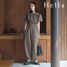 【限定P10倍】ヘラ Hella ワンピース 24春夏 OFFSHOULDER COTTON COMBINAISON 3月下旬～4月上旬予約 半袖 ロング丈 オケージョン ドレス h241-02