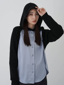 【ファイナルセール60%OFF】【即納】 エギュゼ iGUISER トップス hood bolero knit フードボレロニット クロップド丈 長袖 ニット フード ig-ig043