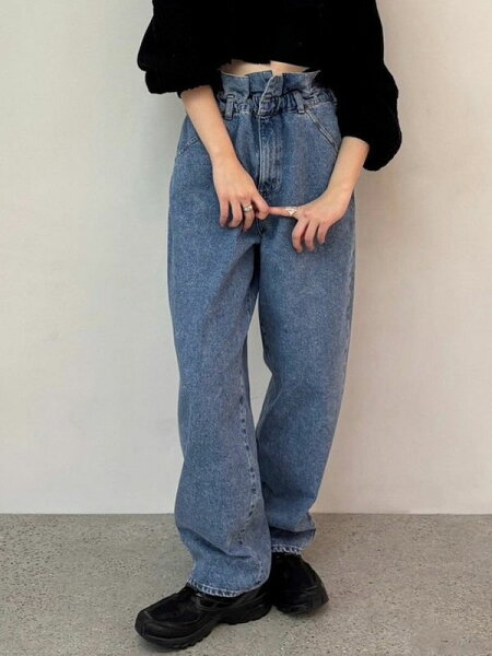 【毎日出荷中】【即納】 アンヌーク anuke 2025FallWinter ボトムス Waist Tuck Denim ウエストタックデニム フルレングス パンツ 25秋冬 62511401
