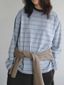 �G���g���[�Ń|�C���g���Z �A���k�[�N anuke 2026Prefall �g�b�v�X Border Loose Long T-shirts 8�����{�`9�����{�\�� �{�[�_�[���[�Y�����OT�V���c ���� �~�h���� 26�H�~ 62620620