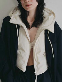 エントリーでポイント上乗セ アンヌーク anuke 2026Prefall アウター Hooded Down Vest 9月中旬〜10月上旬予約 フーデッドダウンベスト ショート丈 ノースリーブ 26秋冬 62620101