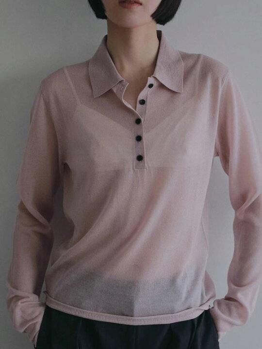 楽天市場】【即納】アンヌーク anuke 2026Prefall トップス Sheer Polo 