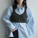アンヌーク anuke 2025FallWinter トップス Cable Knit Bustier 10月中旬〜11月上旬予約 ケーブルニットビスチェ ミドル丈 タンクトップ 25秋冬 62520506
