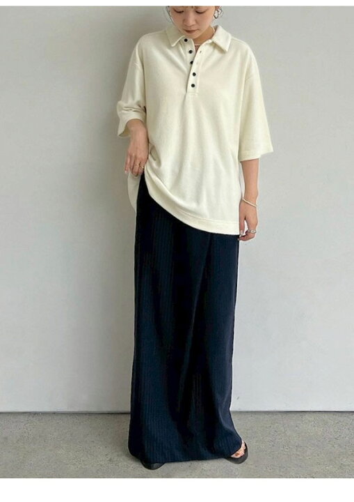 楽天市場】【即納】アンヌーク anuke トップス Pile Polo Tops パイル  