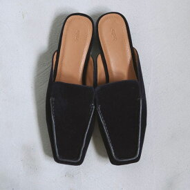 【FINAL SALE60%OFF】【即納】 アンヌーク anuke 2025FallWinter 靴 Velour Slide Shoes ベロアスライドシューズ サボ サンダル ローファー 25秋冬 62521020