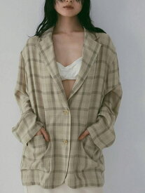 アンヌーク anuke 2026springsummer アウター Check Over Jacket 4月下旬〜5月中旬予約 チェックオーバージャケット セットアップ 長袖 26春夏 62610702 62610102