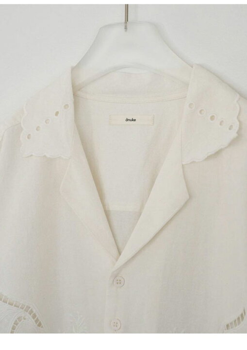 楽天市場】アンヌーク anuke 2026Prefall トップス Cutwork Opencollar 