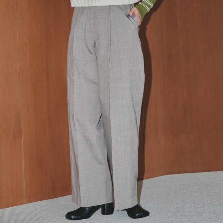 TODAYFUL トゥデイフル Jacquard Tuck Trousers 