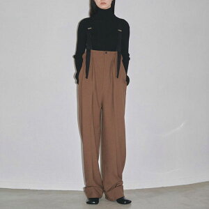 オススメ！ TODAYFUL 2023 prefallコレクション トゥデイフル Suspenders Highwaist Pants 8月中旬〜9月上旬予約 サスペンダーハイウエストパンツ レディース ボトムス 2way フルレングス ロング丈 12320711